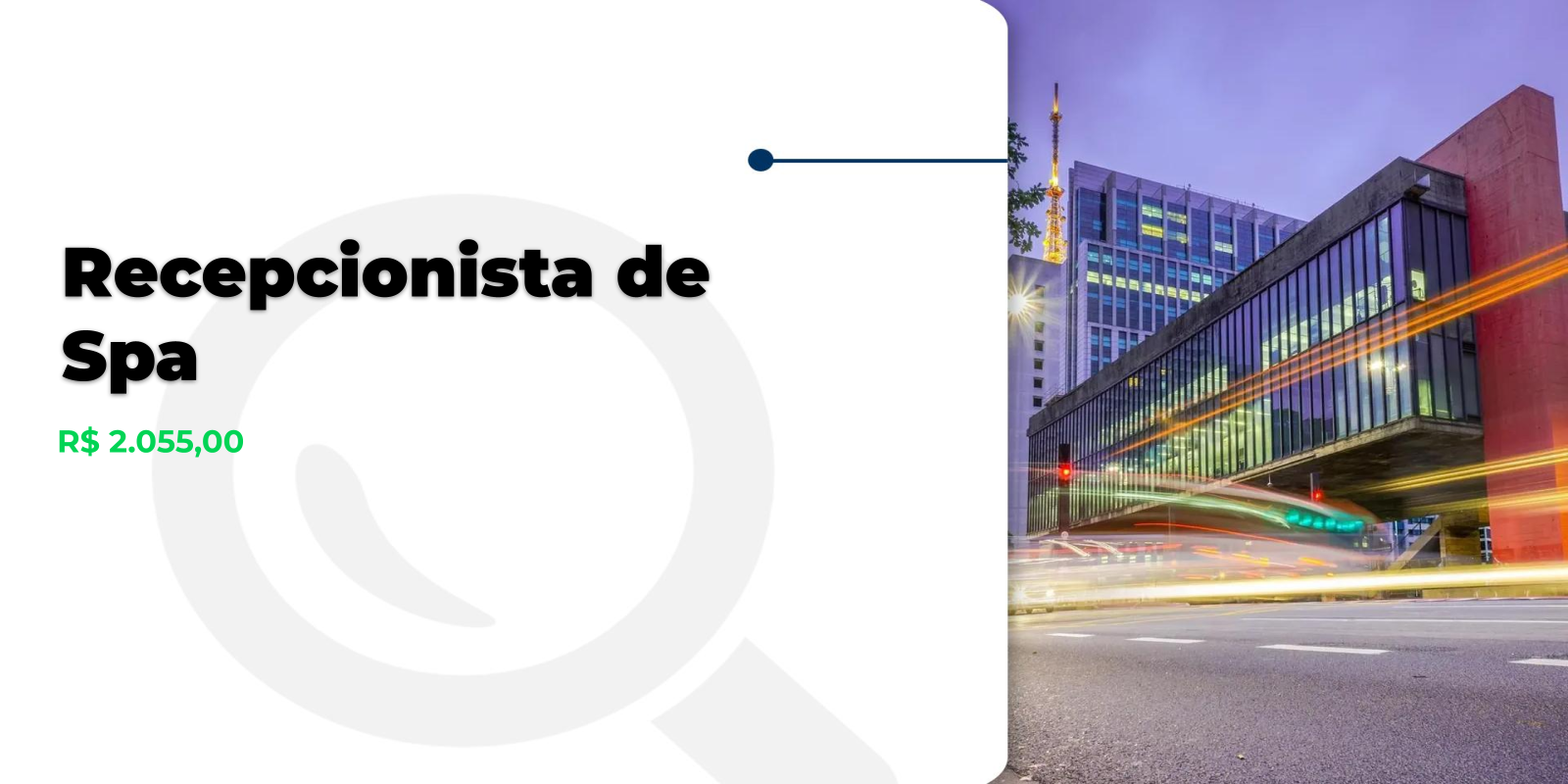 Vaga: Recepcionista de Spa no Brooklin