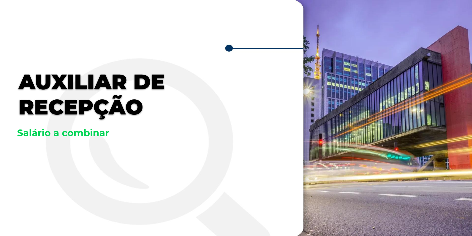 Estágio: Auxiliar de Recepção em Ubatuba