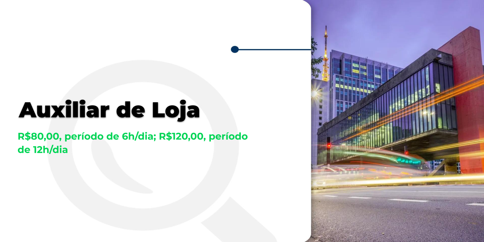 Vaga de Auxiliar de Loja na Mooca!