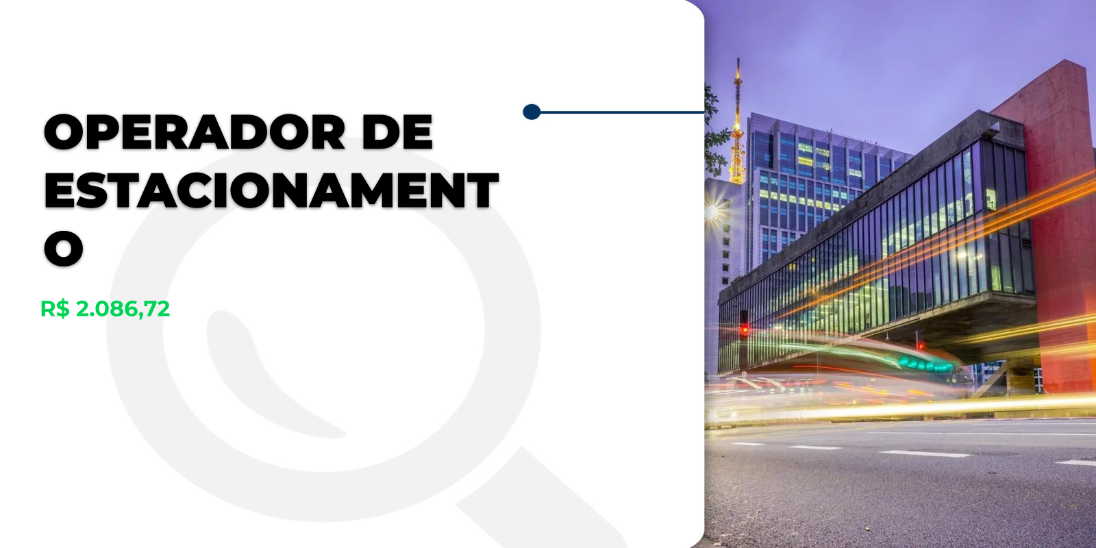 Vaga para Operador de Estacionamento em SP