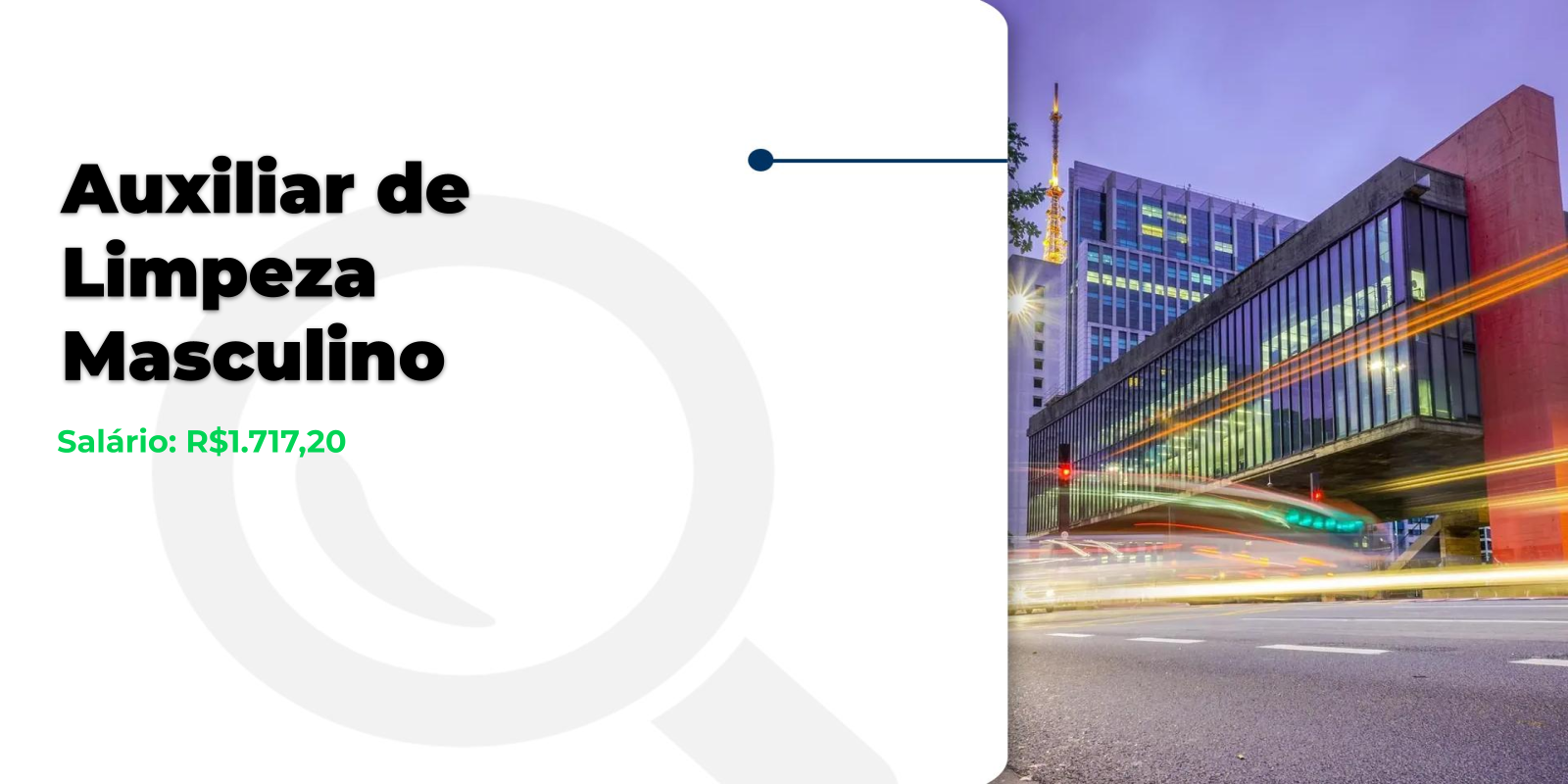 Vaga para Auxiliar de Limpeza na Barra Funda