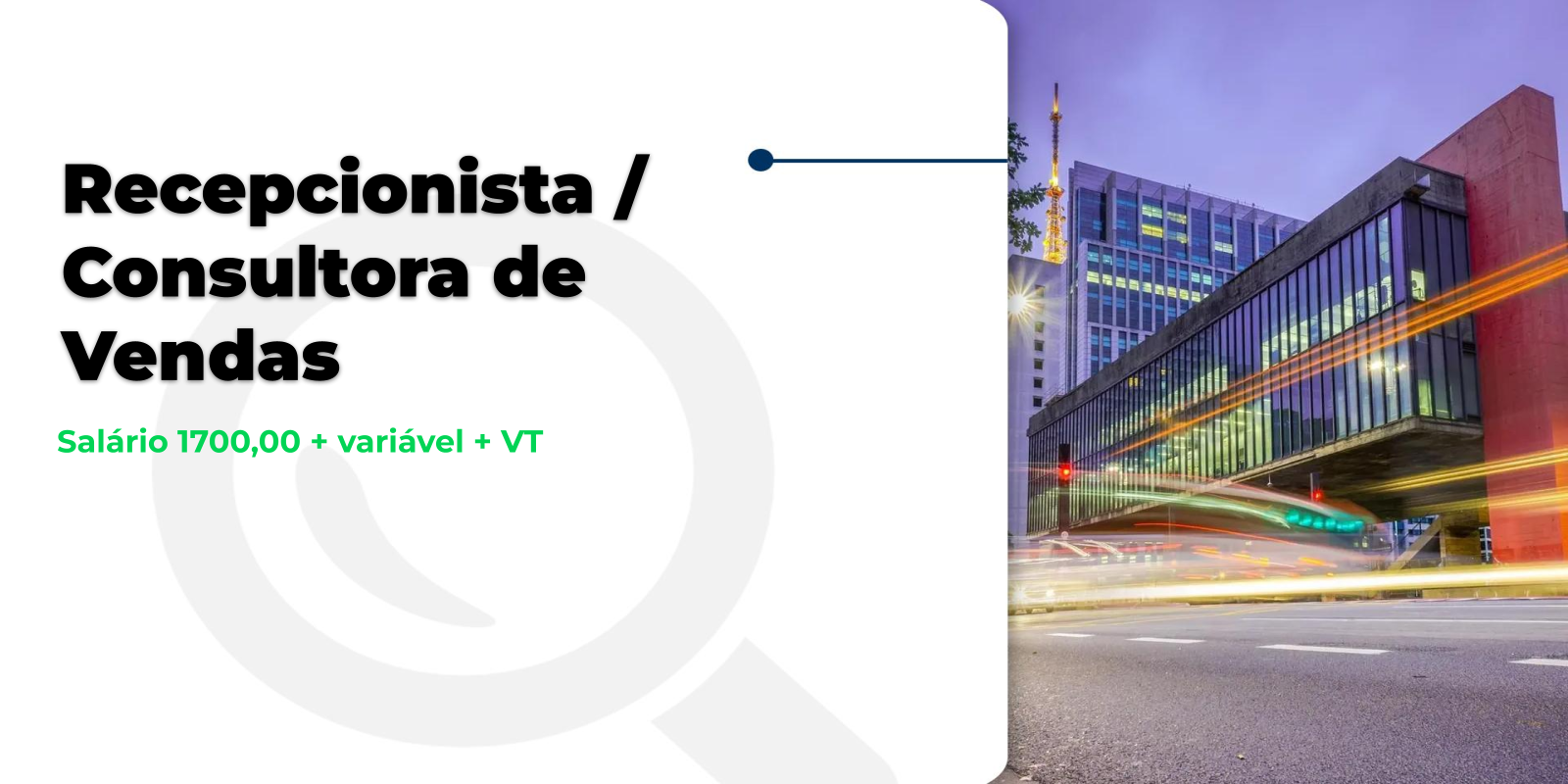 Vaga: Recepcionista e Vendas – Itaim Bibi